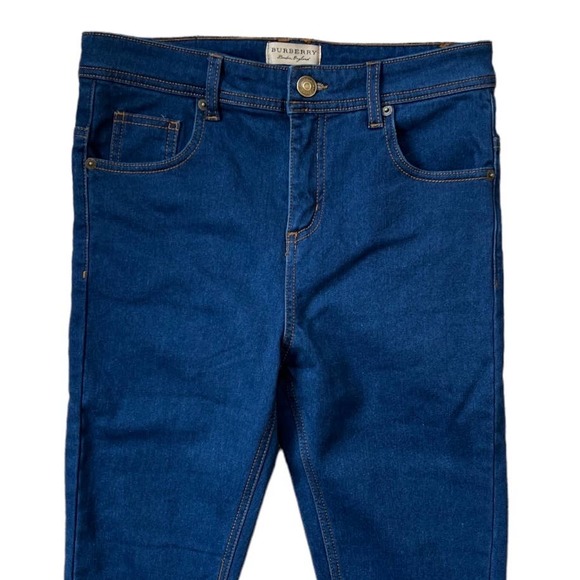 💙🆕BURBERRY Relaxed Skinny Jeans Classic Blue Hi Rise Women's 27✨NWT✨👖 - Picture 4 of 9